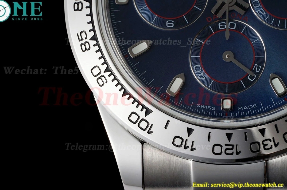 EWF Daytona Bule SS Dial A7750 904 Dark 116509 SS 0108